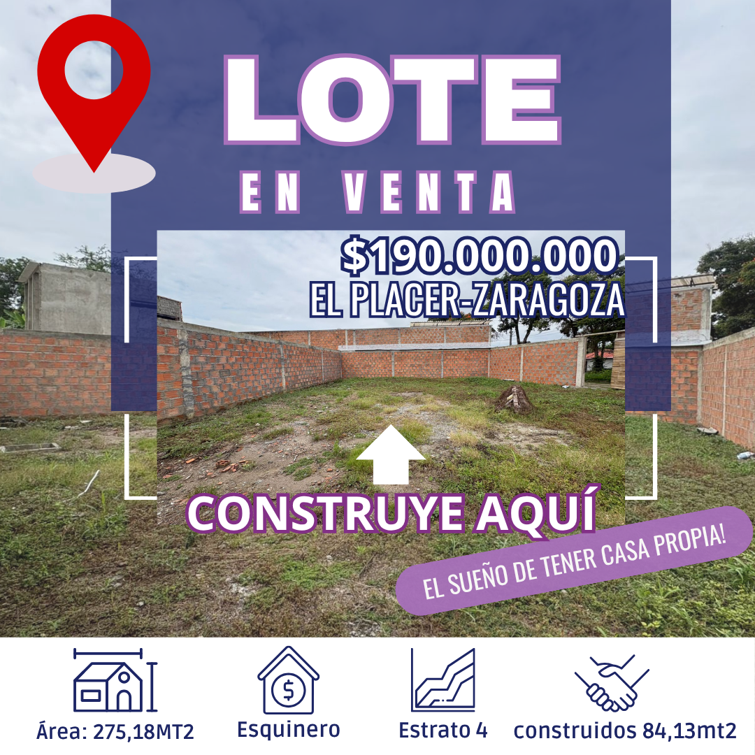 LOTE EN EL PLACER- ZARAGOZA