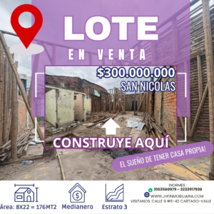 LOTE EN SAN NICOLAS
